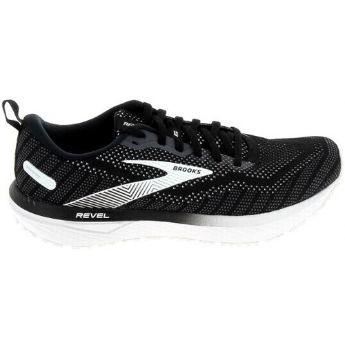 Chaussures Homme zapatillas de running Brooks ultra trail talla 37.5 entre 60 y 100 Brooks Revel 6 Noir Blanc Noir