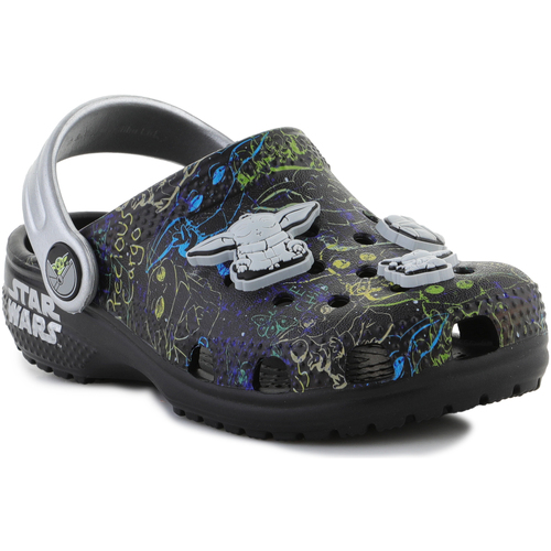 Chaussures Garçon Sandales et Nu-pieds Crocs fringed Classic Grogu Clog T Black 207894-001 Multicolore