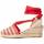 Chaussures Femme Espadrilles Leindia 81320 Rouge