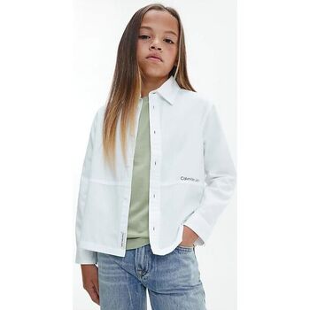 Calvin Klein Jeans IB0IB01497 LOGO POPLIN-YAF BRIGHT WHITE Blanc