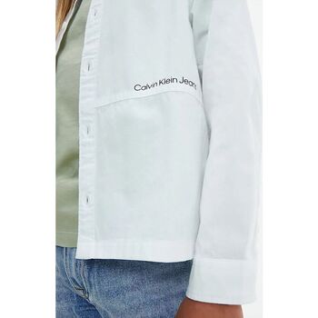 Calvin Klein Jeans IB0IB01497 LOGO POPLIN-YAF BRIGHT WHITE Blanc