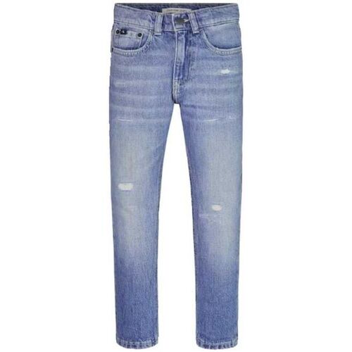 Vêtements Garçon Jeans Prisoner Drawstring Pants IB0IB01550 DAD FIT-1A4 WASHED FRESH BLUE Bleu