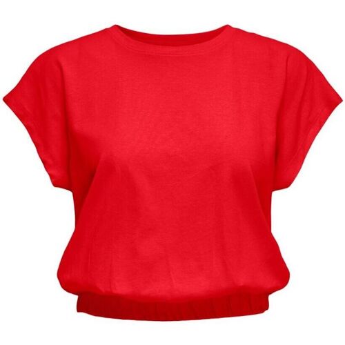 Vêtements Femme Débardeurs / T-shirts sans manche Only 15252470 MAY LIFE-HIGH RISK Rouge