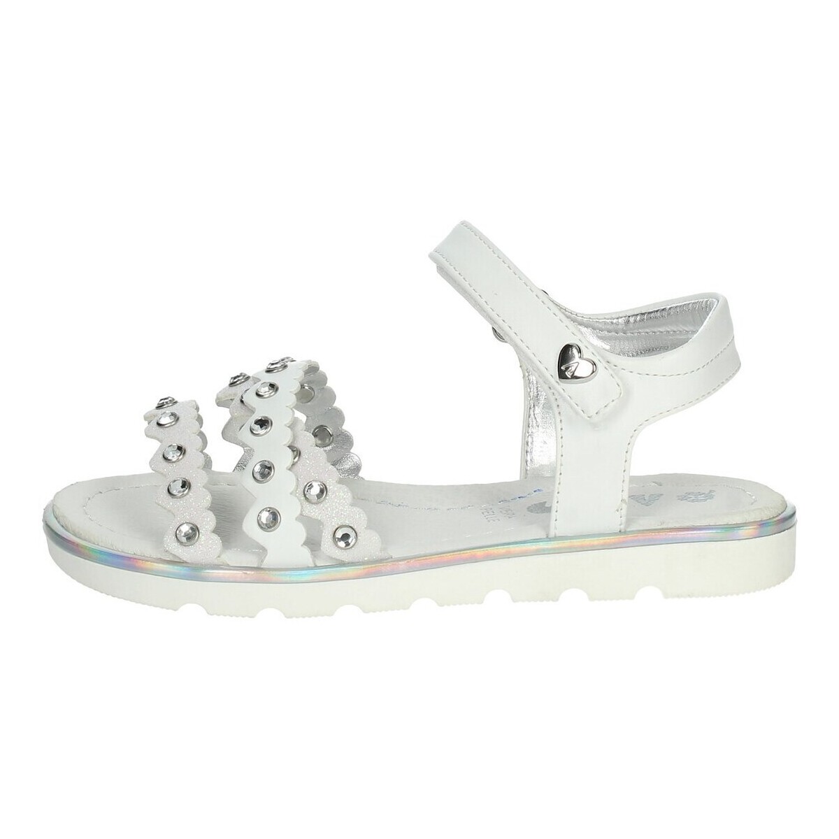 Chaussures Fille Sandales et Nu-pieds Asso AG-14885 Blanc
