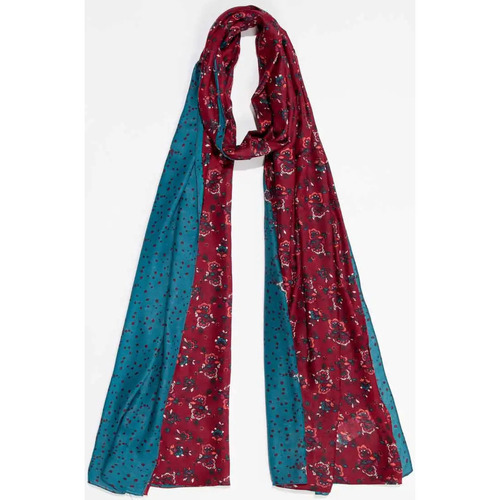Accessoires textile Femme Echarpes / Etoles / Foulards La Fiancee Du Mekong Grande étole fluide imprimée GRIMM Rouge