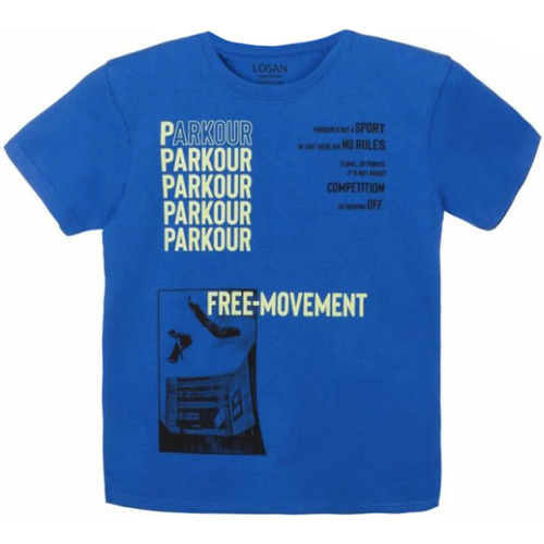 Vêtements Enfant T-shirts manches courtes Losan CAMISETA PARKOUR Bleu