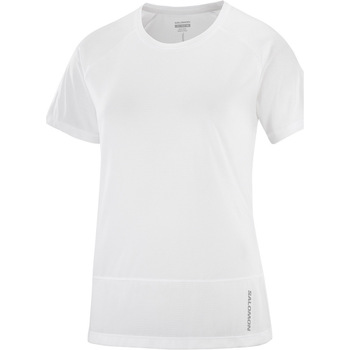 Vêtements Femme T-shirts manches courtes Salomon CROSS RUN SS TEE W Blanc