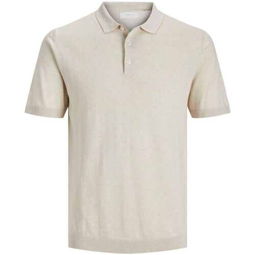 Vêtements Homme T-shirts & Polos Jack & Jones 12229007 IGOR-OATMEAL Beige