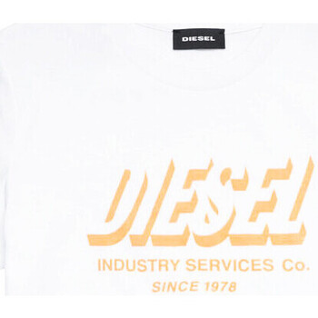 Vêtements Garçon T-shirts manches courtes Diesel J00292-0GRAM Blanc