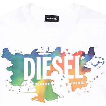 Vêtements Garçon T-shirts manches courtes Diesel J00294-00YI9 Blanc