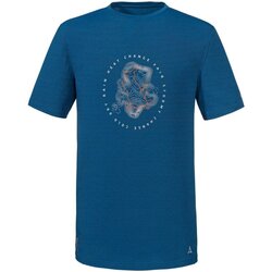 ellesse Chipolle marineblå t-shirt med multifarvede logo kun hos ASOS
