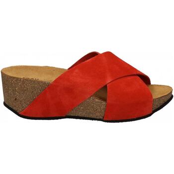 Chaussures Femme Mules Frau SUEDE-S Rouge
