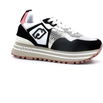 Chaussures Femme Bottes Liu Jo Maxi Wonder 01 Sneaker Donna Black White BA3013PX343 Noir
