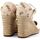 Chaussures Femme Bottes Liu Jo Damita 01 Sandalo Zeppa Donna Beige Butter SA3087EX111 Beige