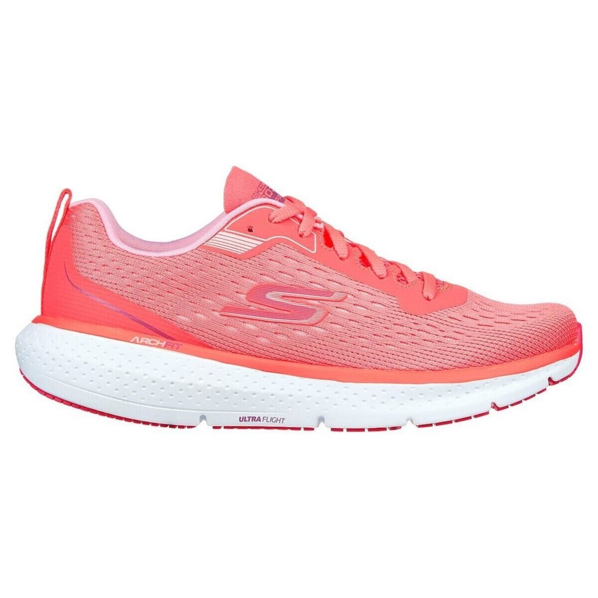 Chaussures Femme Running / trail Skechers  Rouge