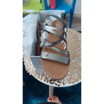 Chaussures Femme Sandales et Nu-pieds Les Petites Bombes Sandales bianka argenté 37 Argenté