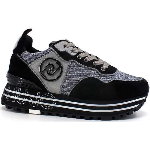 Chaussures Femme Bottes Liu Jo Maxi Wonder 24 Sneaker Mesh Lux Black BF1055PX027 Noir