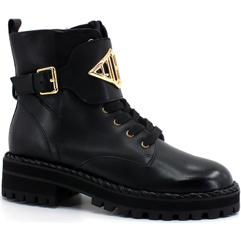 Chaussures Femme Bottes Liu Jo Coton Du Monde Gold Black SF1017P0102 Noir