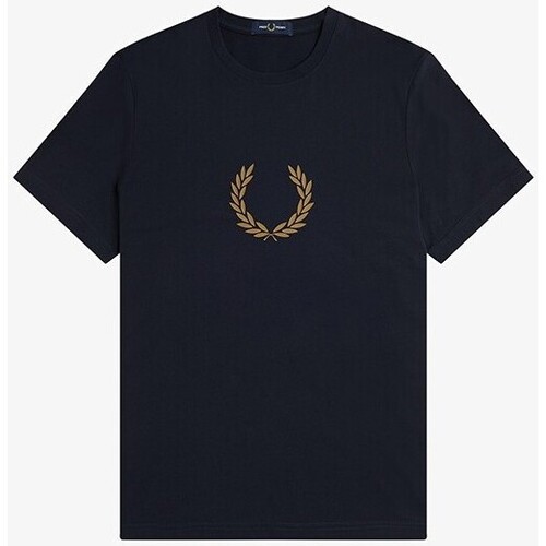 MCQ logo patch basic T-shirts & Polos Fred Perry  Bleu