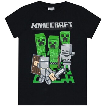Vêtements Enfant T-shirts manches courtes Minecraft Adventure Noir