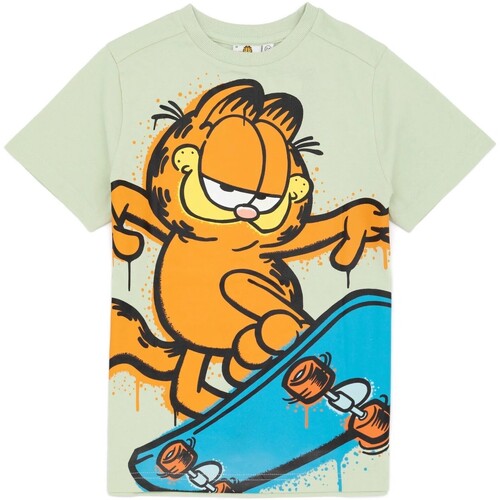Vêtements Enfant T-shirts manches courtes Garfield  Vert