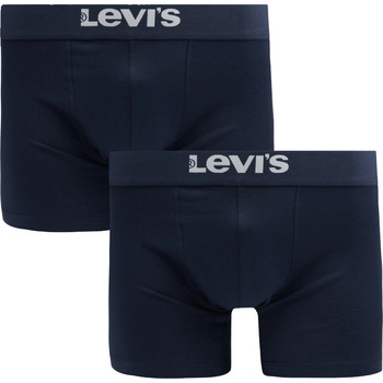 Sous-vêtements Homme Caleçons Levi's Boxer-shorts Brief Lot de 2 Marine Bleu