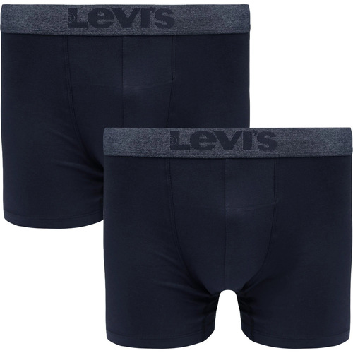 Sous-vêtements Homme Caleçons Levi's Boxer-shorts Brief Lot de 2 Marine Melange Bleu