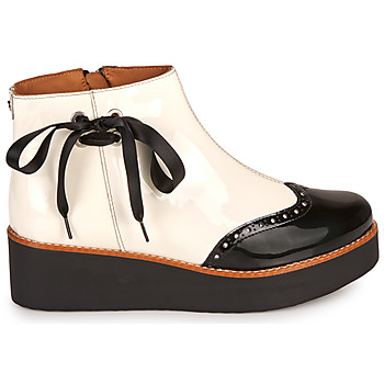 Chaussures Femme Boots Fericelli JANDICI Blanc / noir