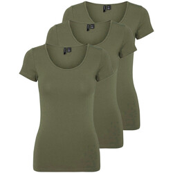 Vêtements Femme T-shirts manches courtes Vero Moda 10247489 Vert