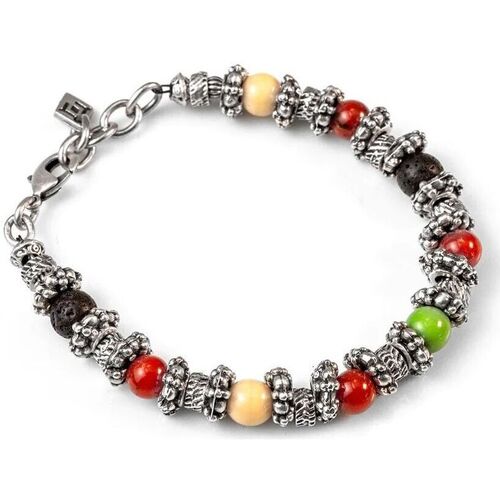 Bougies / diffuseurs Homme Bracelets Cryady AREJO-BLACK/RED/GREEN multicolore
