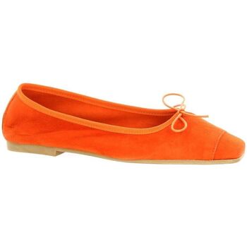 Chaussures Femme Ballerines / babies Gianni Crasto Ballerines cuir velours Orange
