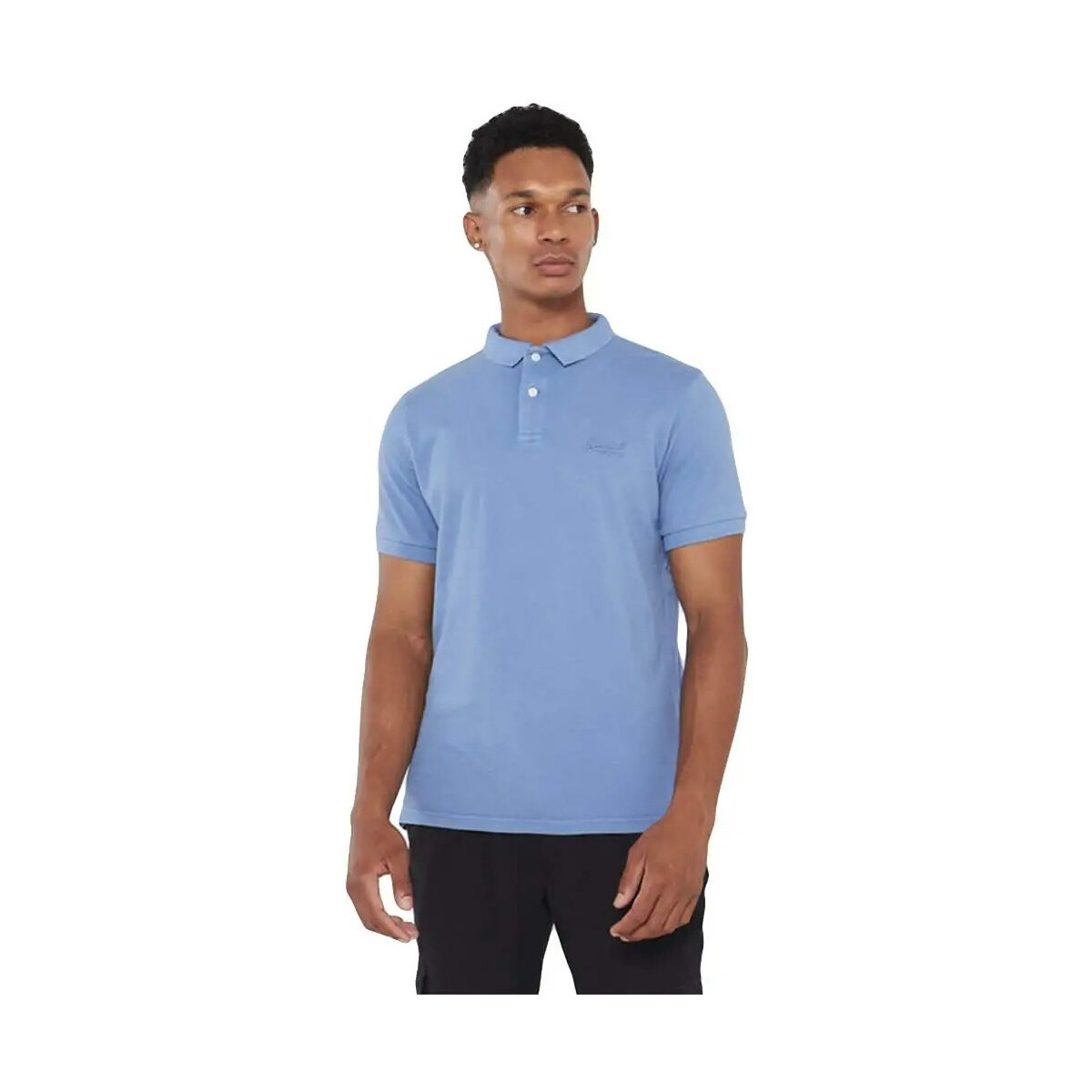Vêtements Homme Polos manches courtes Superdry Logo brodé Bleu