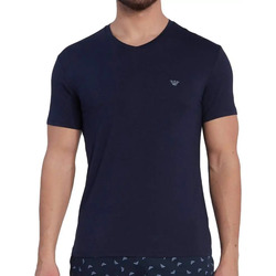 Vêtements Homme T-shirts manches courtes Emporio Armani Mini logo original Bleu