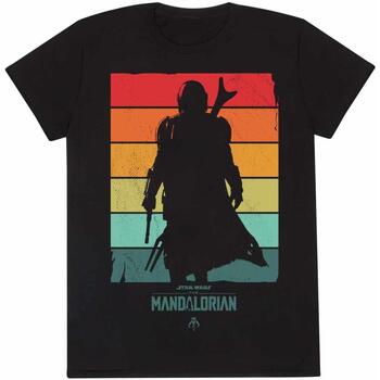 Vêtements T-shirts manches longues Star Wars: The Mandalorian HE1483 Noir