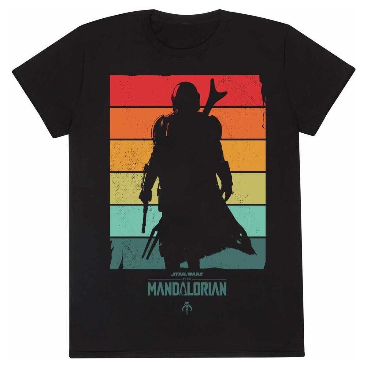 Vêtements T-shirts manches longues Star Wars: The Mandalorian HE1483 Noir