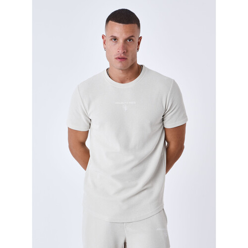 Vêtements Homme T-shirts & Polos Project X Paris Pocket Jeans With Big Turn Up And Brilliant Detail Beige