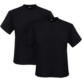 Vêtements Homme T-shirts & Polos Adamo Lot de 2 T-shirts coton Noirs