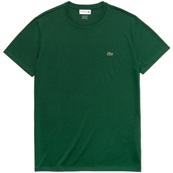 Vêtements Homme T-shirts & Polos Lacoste Pima Cotton T-Shirt - Vert Vert