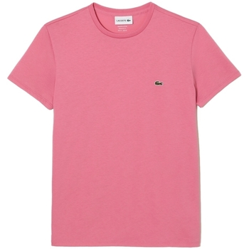 Vêtements Homme Culottes & autres bas Lacoste Pima Cotton T-Shirt - Rose Rose