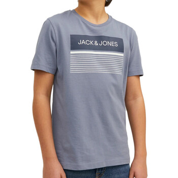 Vêtements Garçon Treated cotton shirt Jack & Jones 12224231 Bleu