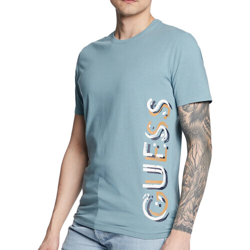 Vêtements Homme T-shirts & Polos Guess G-M3GI22J1314 Bleu