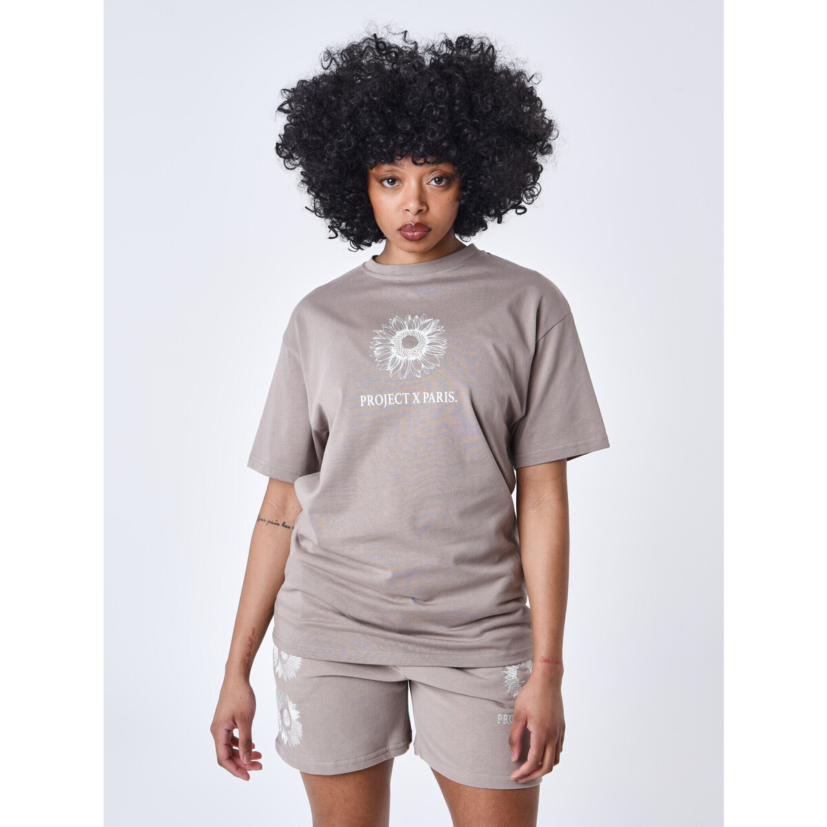Vêtements Femme T-shirts & Polos Project X Paris Tee Shirt F231100 Gris