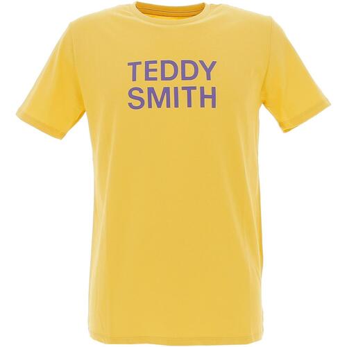 Vêtements Homme T-shirts manches courtes Teddy Smith Ticlass basic m Jaune