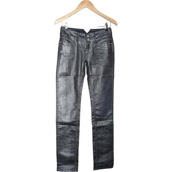 jeans teddy smith  jean slim femme  36 - t1 - s gris 