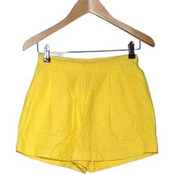 Calvin Klein linen-Lyocell blend straight-leg shorts Tropical Weiß