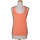Vêtements Femme Débardeurs / T-shirts sans manche Princesse Tam Tam 36 - T1 - S Orange
