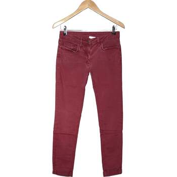 jeans sandro  jean slim femme  36 - t1 - s rouge 