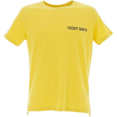 Vêtements Garçon T-shirts manches courtes Teddy Smith T-required mc jr Jaune