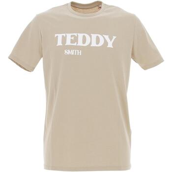 Vêtements Homme T-shirts manches courtes Teddy Smith T-finn mc Beige