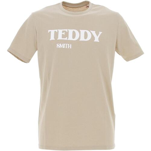 Vêtements Homme T-shirts adidas manches courtes Teddy Smith T-finn mc Beige